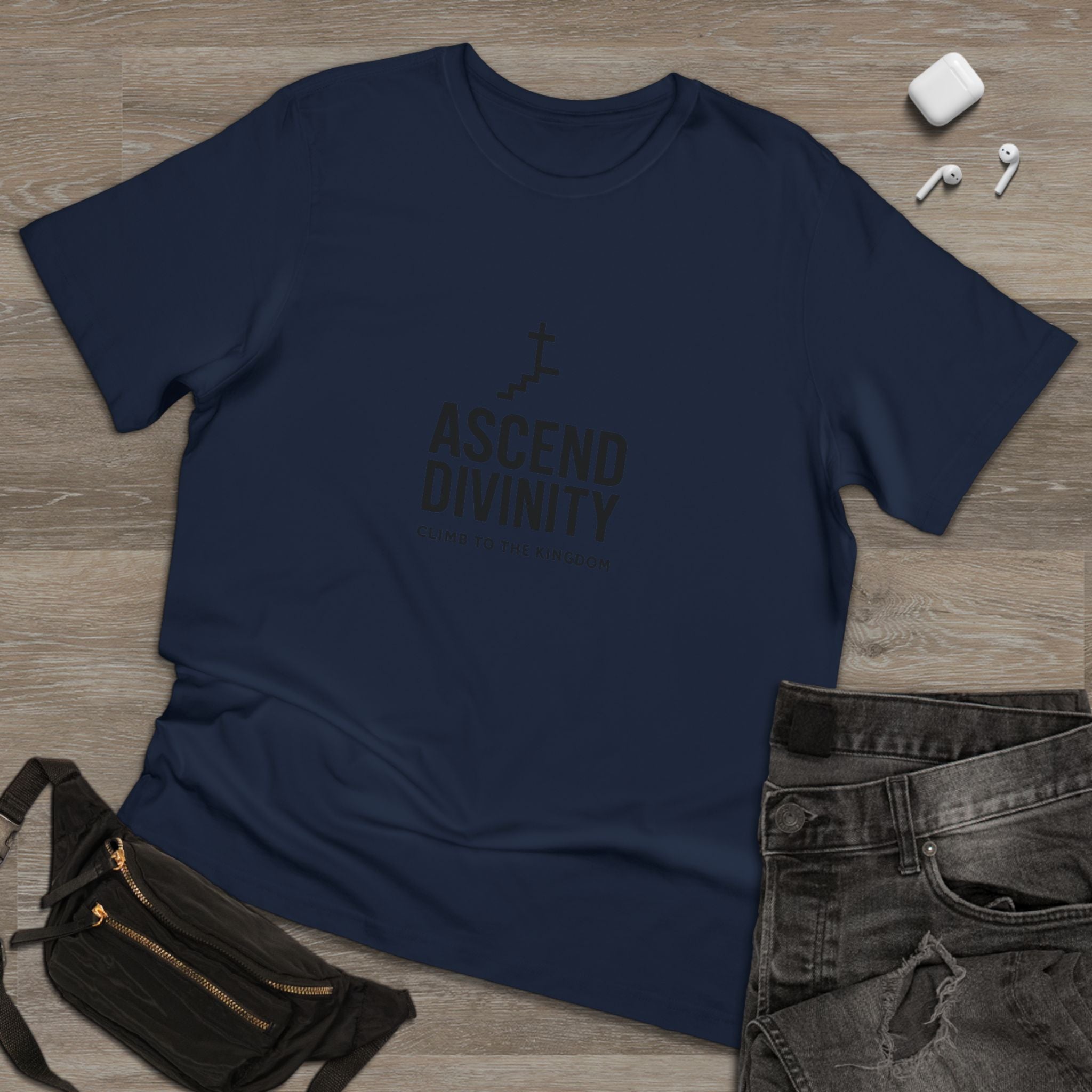Ascend Divinity T-Shirt — 'Climb to the Kingdom' Faith Graphic Tee
