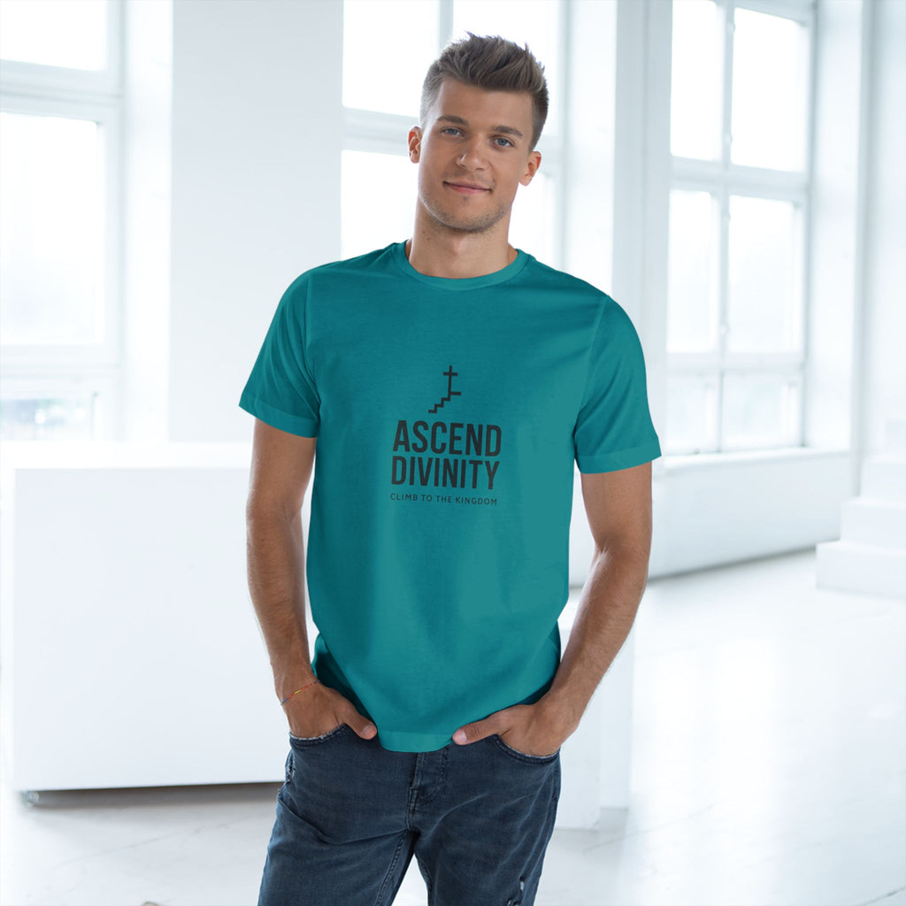 Ascend Divinity T-Shirt — 'Climb to the Kingdom' Faith Graphic Tee