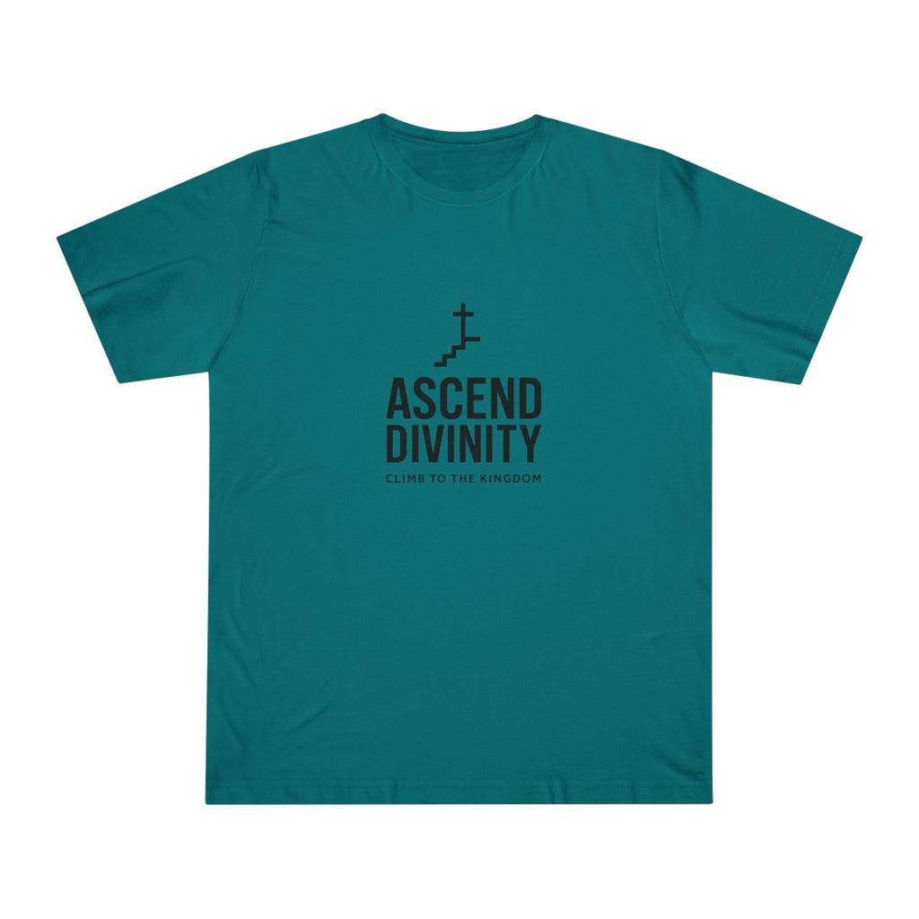 Ascend Divinity T-Shirt — 'Climb to the Kingdom' Faith Graphic Tee