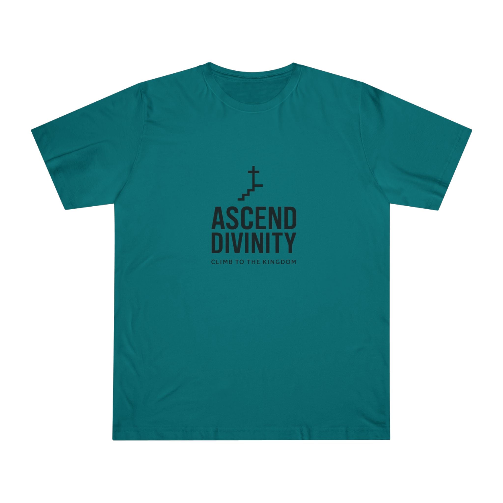 Ascend Divinity T-Shirt — 'Climb to the Kingdom' Faith Graphic Tee